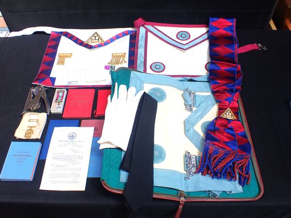 A COLLECTION OF MASONIC REGALIA