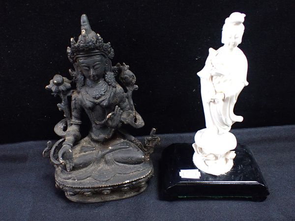 A CHINESE BLANC DE CHINE FIGURE