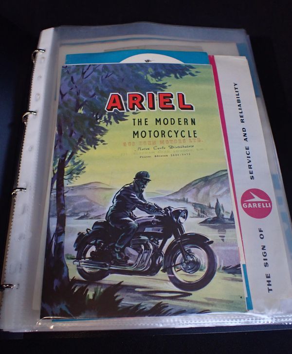 A COLLECTION OG MOTOR BIKE BROCHURES