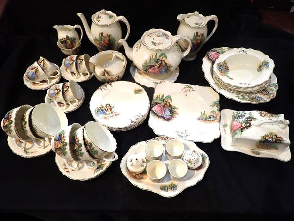 A 1920s CROWN DUCAL TEA AND COFFEE SERVICE