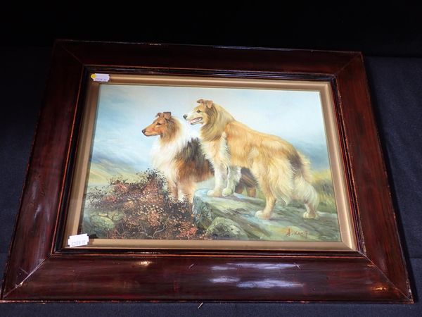 A. KING: PORTRAIT OF LONG HAIRED COLLIES