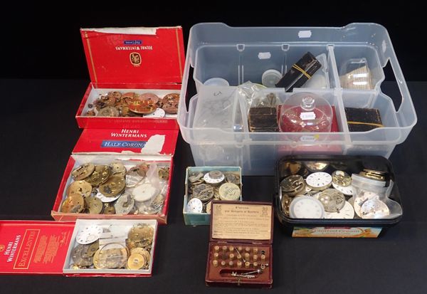 A QUANTITY OF VARIOUS POCKET WATCH MOVEMENTS