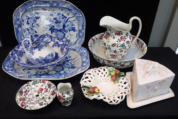 A VICTORIAN WEDGE-SHAPED CHEESE DISH