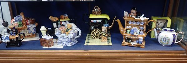 A COLLECTION OF RINGTON'S NOVELTY TEAPOTS