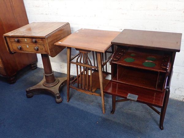 A WILLIAM IV MAHOGANY WORKTABLE