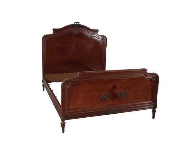 A LOUIS XVI STYLE MAHOGANY BEDFRAME