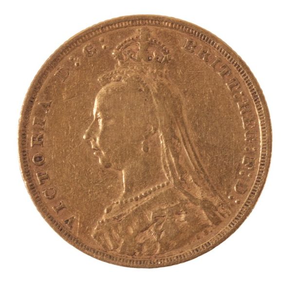 AN 1890 QUEEN VICTORIA GOLD SOVEREIGN