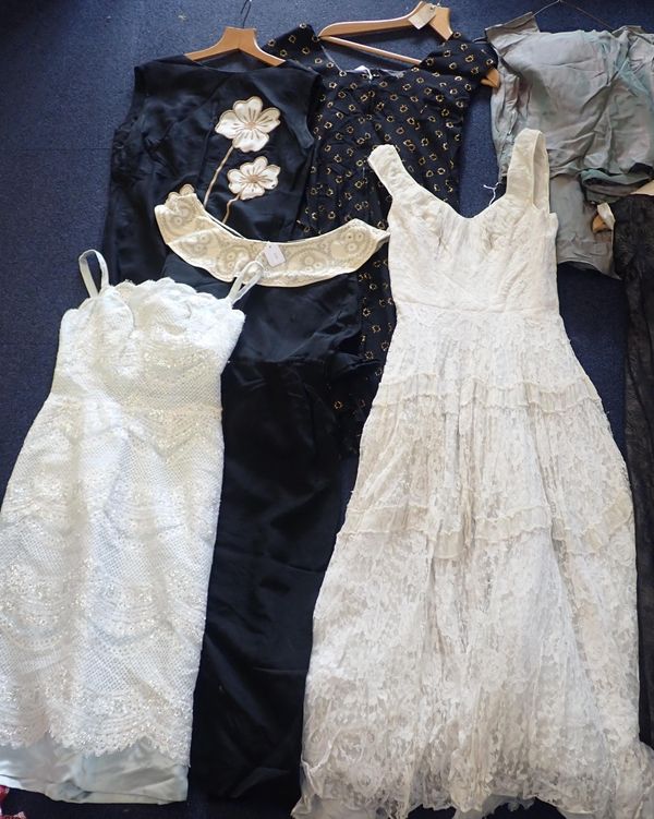 A QUANTITY OF 1950s/1960s COCKTAIL DRESSES