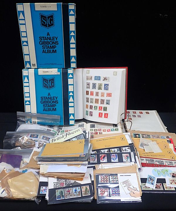 A STAMP COLLECTION NEATLY PRESENTED IN ALBUMS
