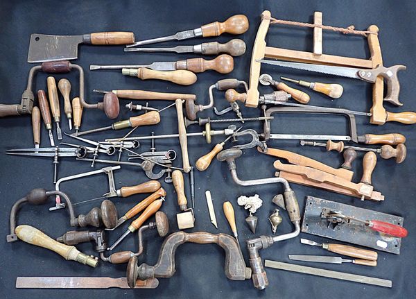 A COLLECTION OF OLD HAND TOOLS