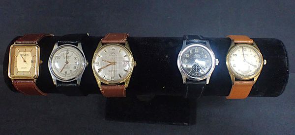 FIVE WRIST WATCHES