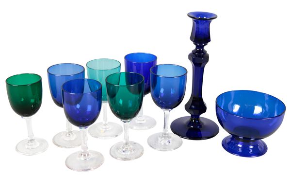 A COLLECTION OF VICTORIAN WINE GLASSES