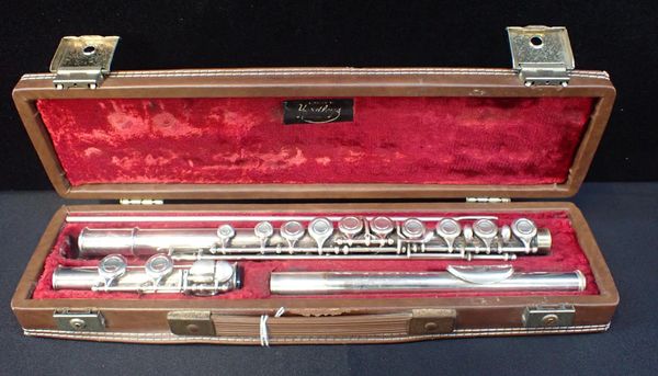 A SILVER-PLATED 'EMPEROR E' FLUTE BY BOOSEY & HAWKES