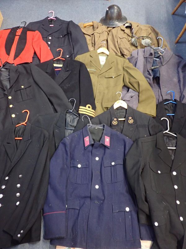 A COLLECTION OF MILITARY AND SIMILAR UNIFORM