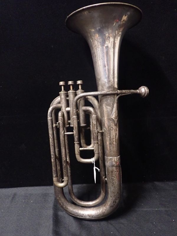 SILVER PLATED FRENCH TENOR HORN