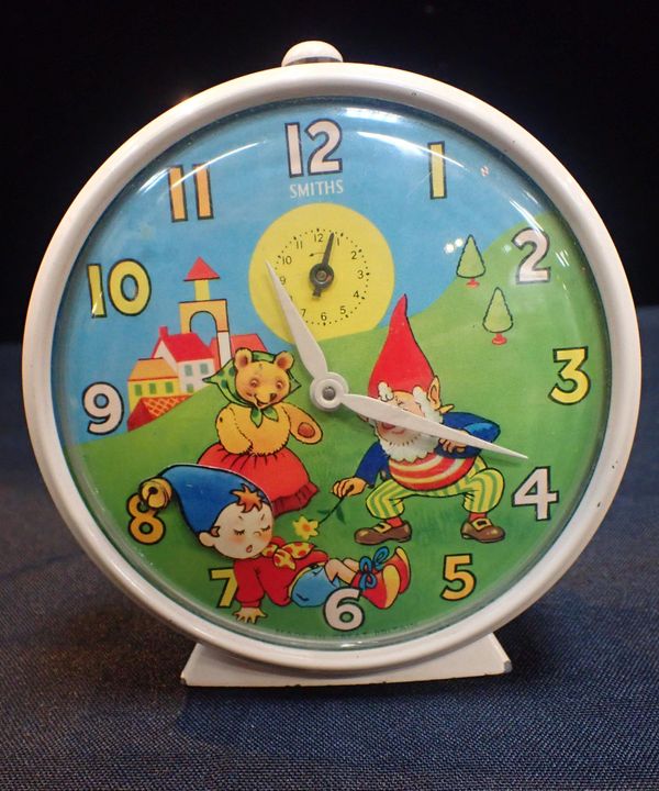 A VINTAGE SMITH'S 'NODDY' NURSERY ALARM CLOCK