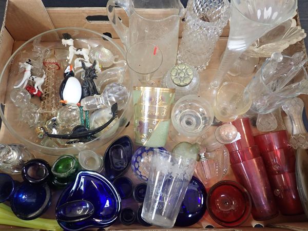 A QUANTITY OF 19th CENTURY AND LATER GLASS WARE