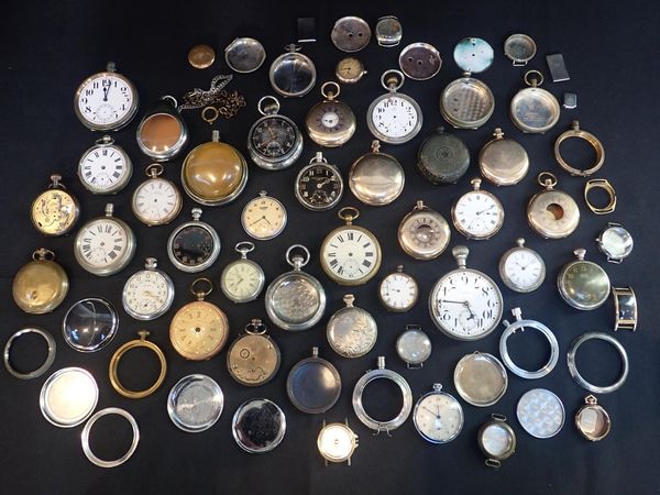 A QUANTITY OF VARIOUS POCKET WATCH CASES