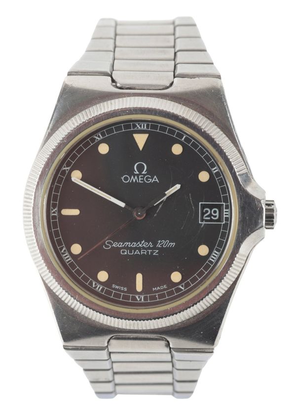 OMEGA SEAMASTER: A STAINLESS STEEL BRACELET WATCH