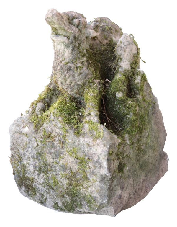 A MEDIEVAL STONE GARGOYLE