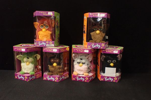 SIX BOXED 1998 ORGINAL FURBIES