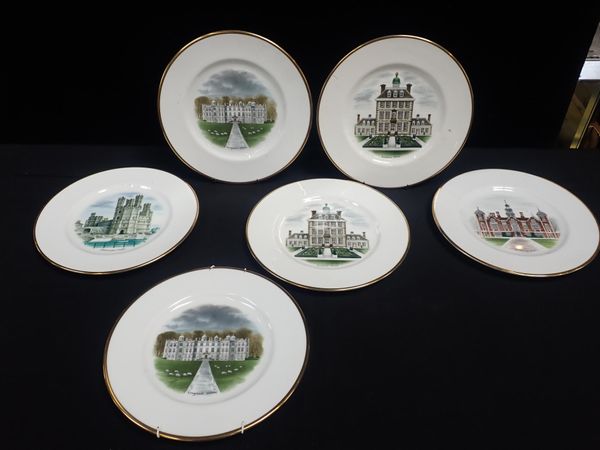 WEDGWOOD DAVID GENTLEMAN CASTLES AND COUNTRY HOUSES PLATES