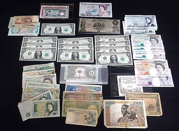 ELEVEN UNITED STATES OF AMERICA $1 BANK NOTES
