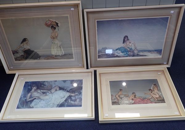 SIR WILLIAM RUSSELL FLINT, 1880-1969: FOUR SIGNED PRINTS