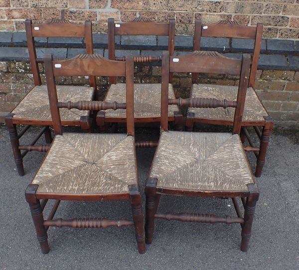 A PART SET OF  NORTH COUNTRY CHAIRS