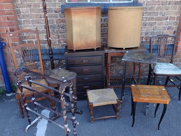 A QUANTITY OF SMALL FURNITURE