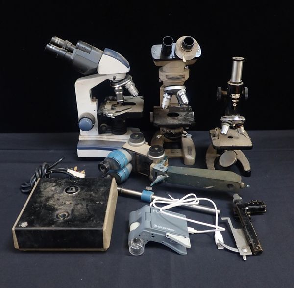 THREE MICROSCOPES