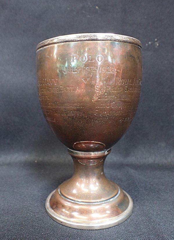 A POLO TROPHY CUP; ROYAL NAVY v ROYAL AIR FORCE