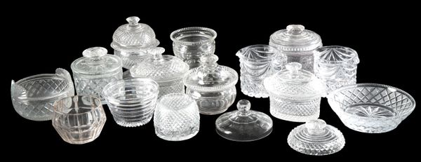 A LARGE COLLECTION OF ENGLISH CUT GLASS