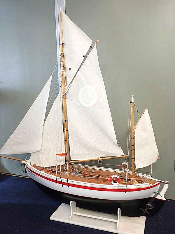 A SCRATCH BUILT MODEL OF A DANISH FISHING SMACK