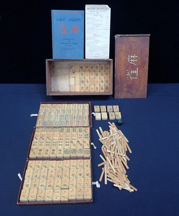 AN OLD 'MAH-JONGG' SET