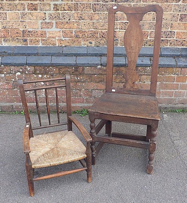 AN EARLY 18th CENTURY SIDE CHAIR
