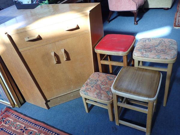 E. GOMME; A MID-CENTURY G-PLAN CORNER CUPBOARD