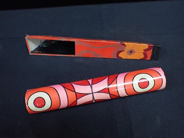 TWO KALEIDOSCOPES, WITH PSYCHADELIC STYLE PAPER COVER