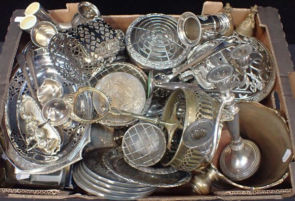 A QUANTITY OF SILVER-PLATED WARE