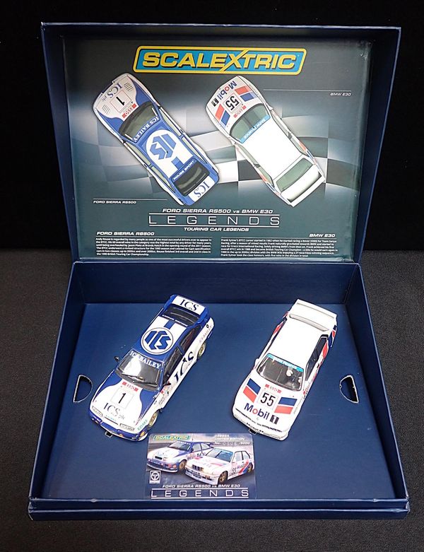 SCALEXTRIC LEGENDS 'FORD SIERRA AND BMW' TWIN SET