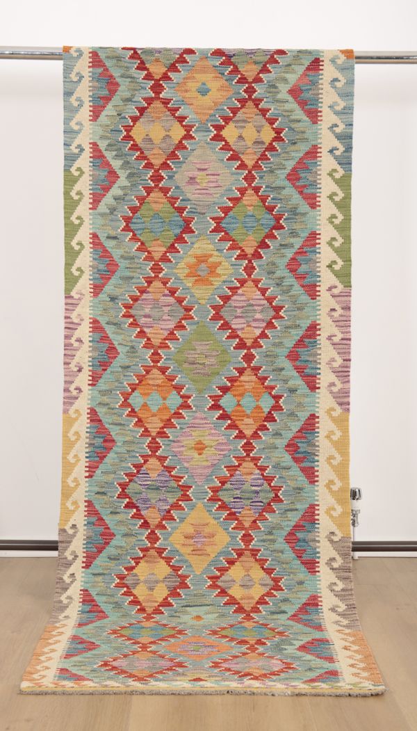 AN ANATOLIAN TURKISH STYLE KILIM RUNNER