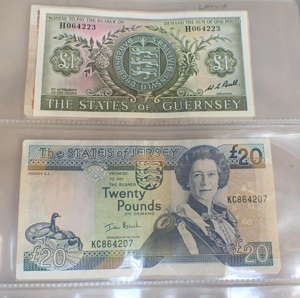 AN ALBUM OF WORLD BANKNOTES