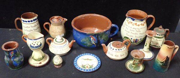 A COLLECTION OF TORQUAY AND SOUTH DEVON POTTERY