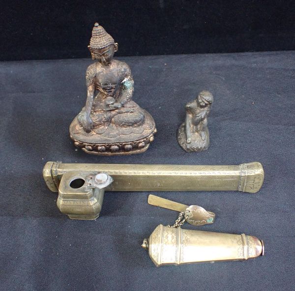 A CAST BRASS EROTIC/FERTILITY FIGURE