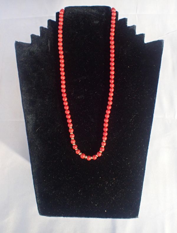 CORAL STYLE BEAD NECKLACE