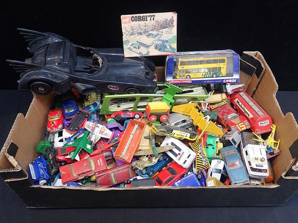 A COLLECTION OF PLAYWORN DIECAST VEHICLES