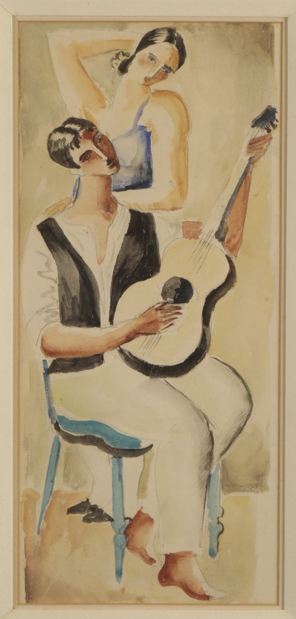 CHRISTOPHER WOOD (1901-1930) 'The Guitar Player'
