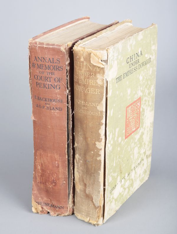 BLAND, J. O. P. AND BACKHOUSE, E.: 'CHINA UNDER THE EMPRESS DOWAGER'