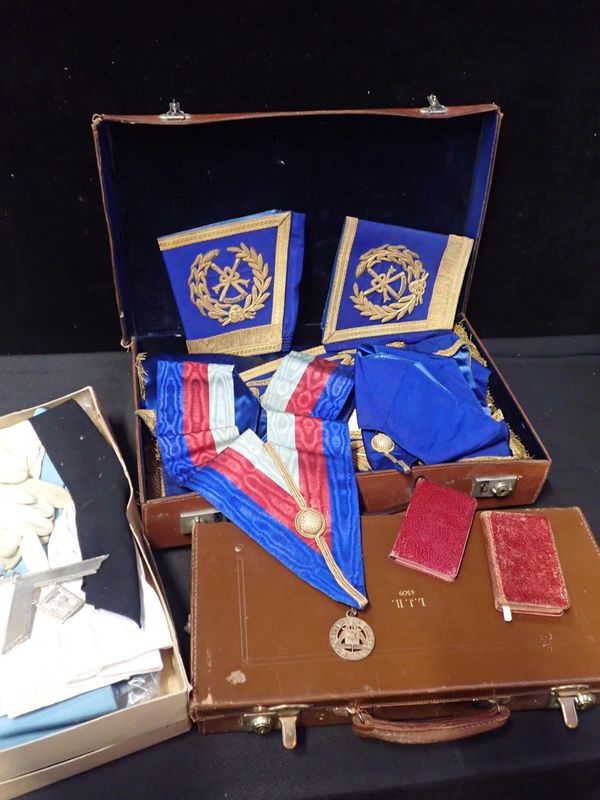 A QUANTITY OF MASONIC REGALIA