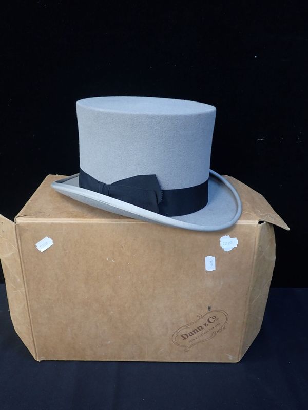 A DUNN & CO GREY TOP HAT